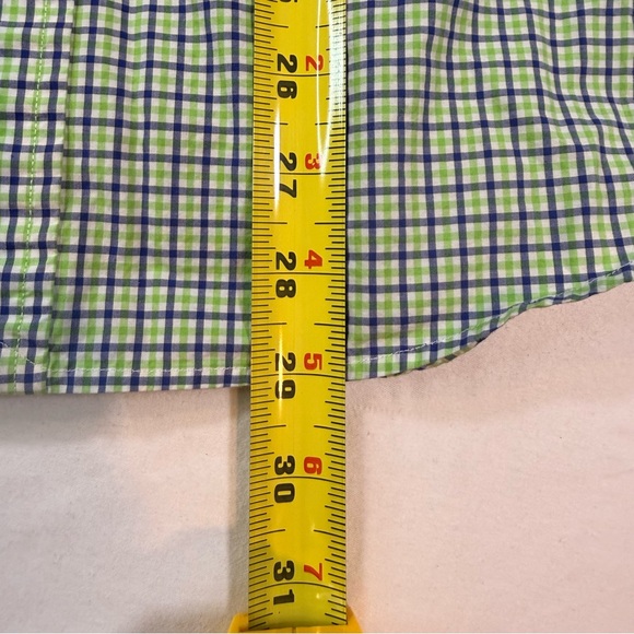 Polo Ralph Lauren Oxford Shirt Mens Medium Green/Blue Plaid Pony Preppy Luxury - Picture 8 of 8